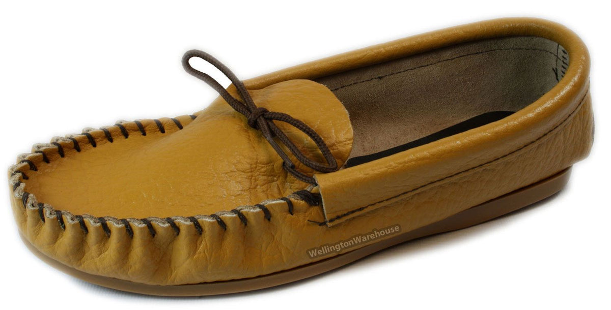 Coopers Moccasin Traditional Mens Leather Outdoor Slippers