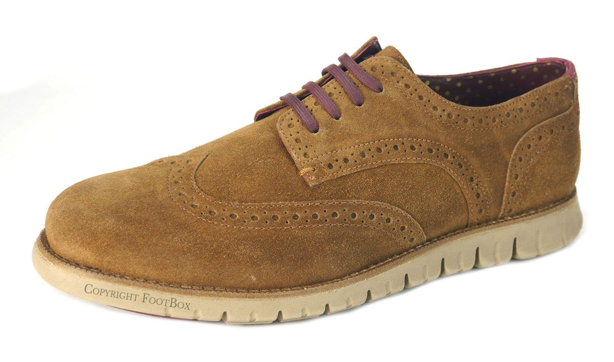 London Brogues Gatz Men's Suede Lightweight Derby Shoes