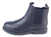 Frank James Wrexham Kids Leather Pull On Brogue Chelsea Boots