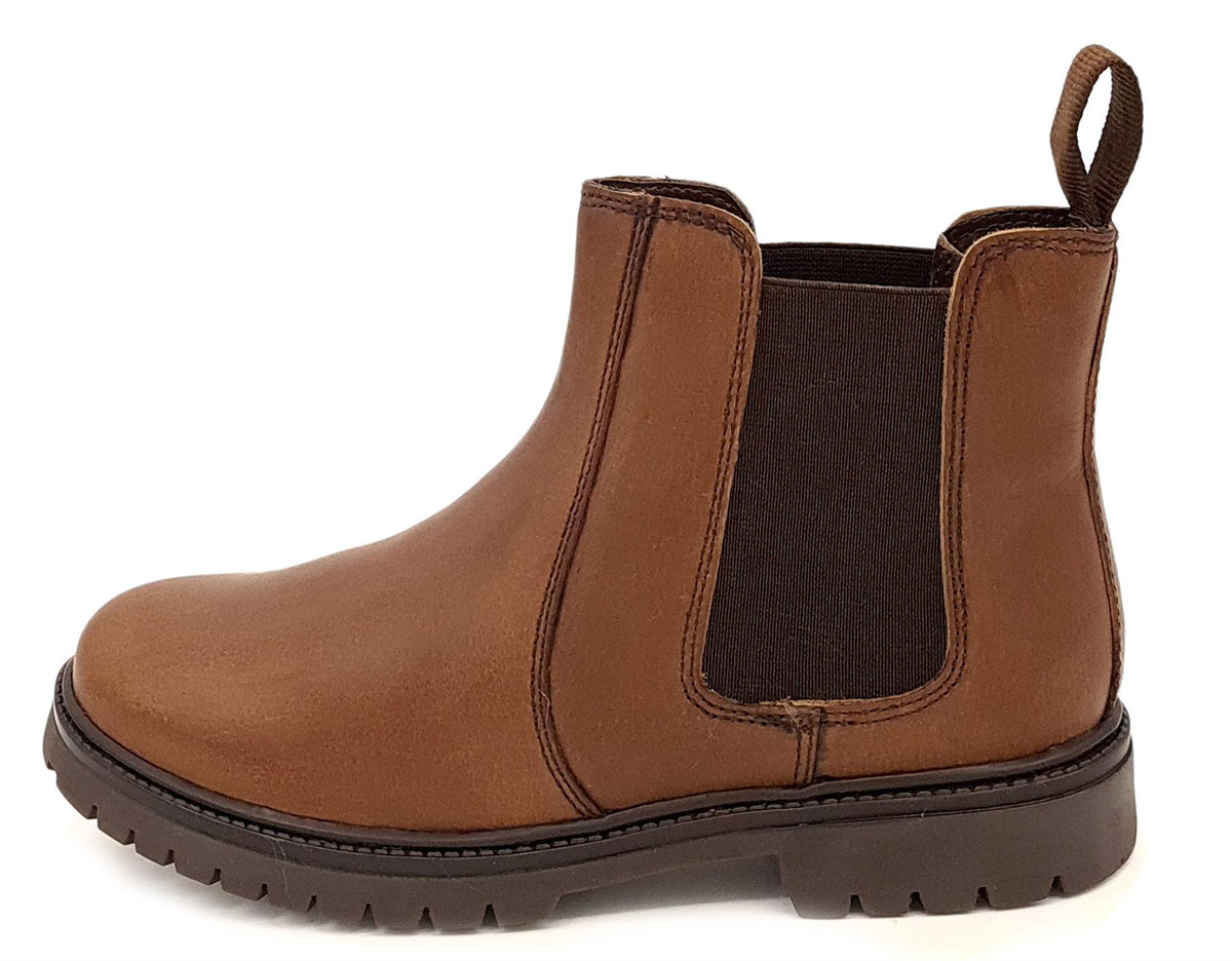 Frank James Rutland Kids' Leather Chelsea Dealer Boots