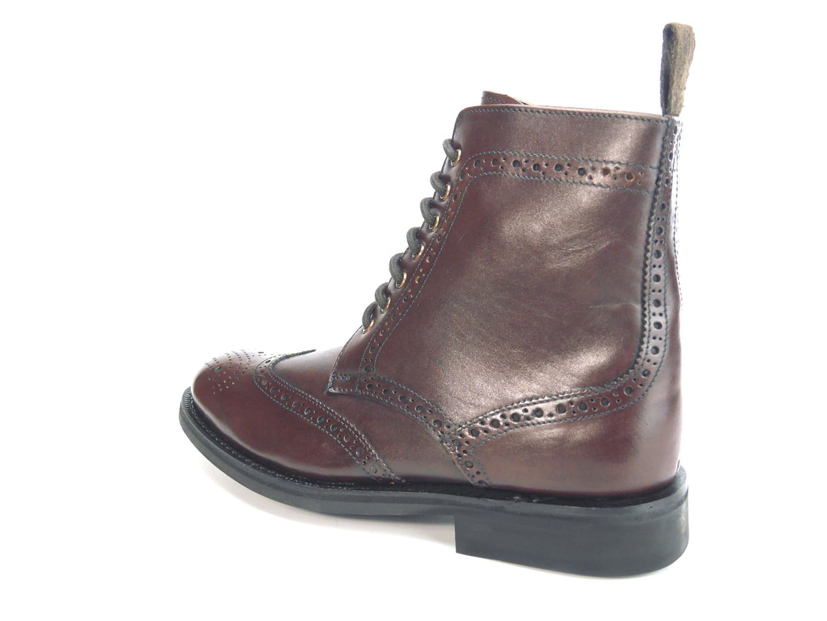 Frank James Benchgrade Cotswold Leather Welted Lace Up Brogue Dealer Boots