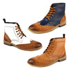 Frank James Kensington Men's Lace Brogue Leather Boots