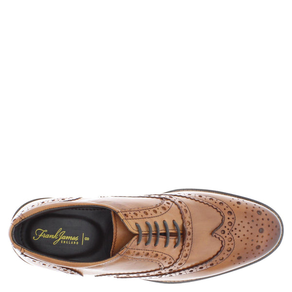 Herbert Frank Enfield Men's Leather Lace Up Brogue Shoes