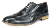 London Brogues Men's Leather Lace Up Wingtip Gatsby Brogues