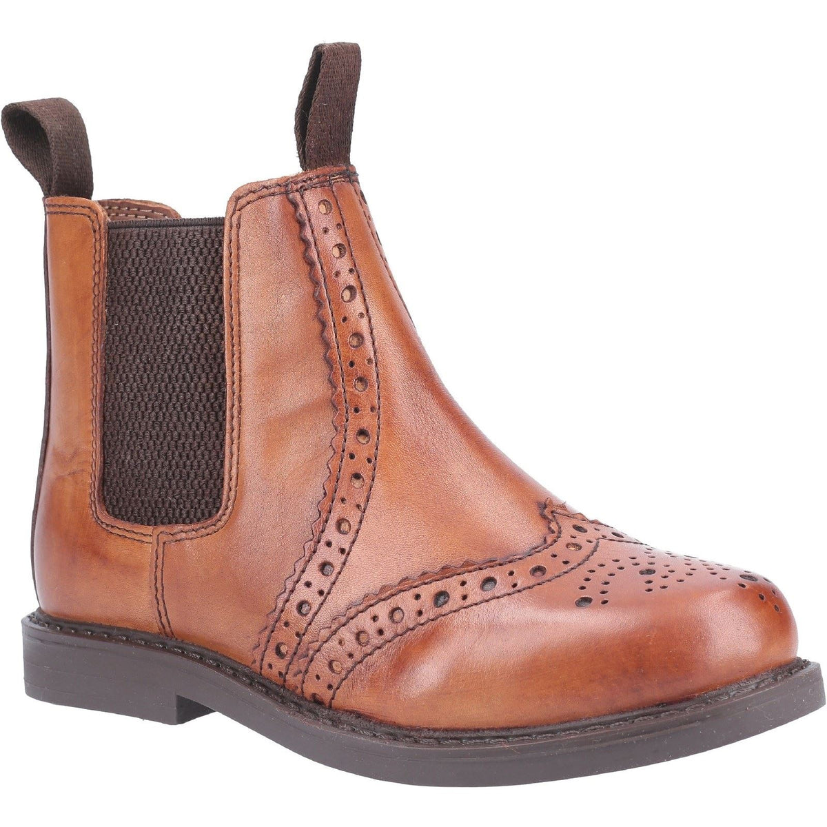 Cotswold Nympsfield Brogue Pull On Chelsea Boots