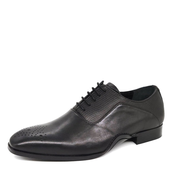 HX London Hillingdon Textured Oxford Leather Shoes