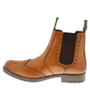 Frank James Chepstow Men's Leather Brogue Chelsea Dealer Cleated Sole Boots