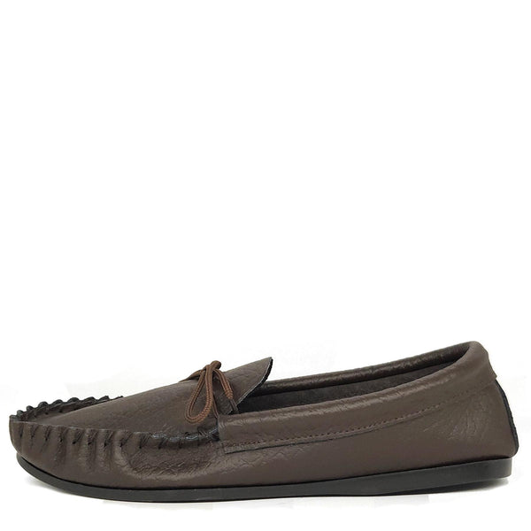 Coopers Moccasin Traditional Mens Leather Outdoor Slippers