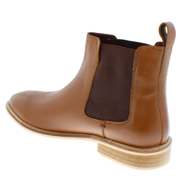 Frank James Bromley Men's Leather Pull On Ankle Chelsea Boots