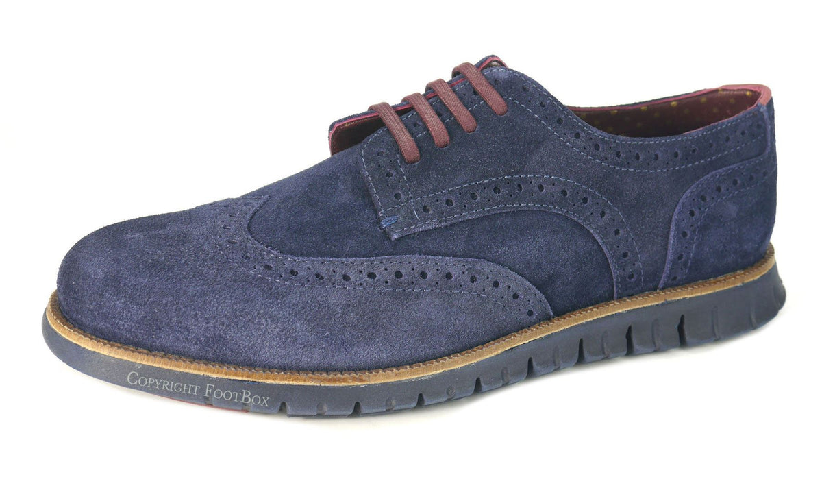 London Brogues Gatz Men's Suede Lightweight Derby Shoes