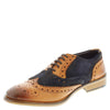 Frank James Redford Men's Leather Wingtip Formal Gatsby Brogue Shoes