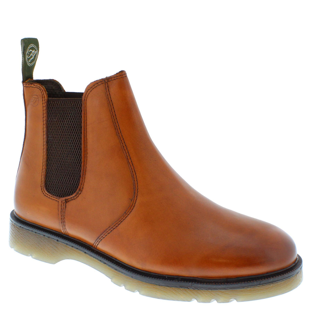 Frank James Naseby Men's Leather Pull On Chelsea Dealer Boots