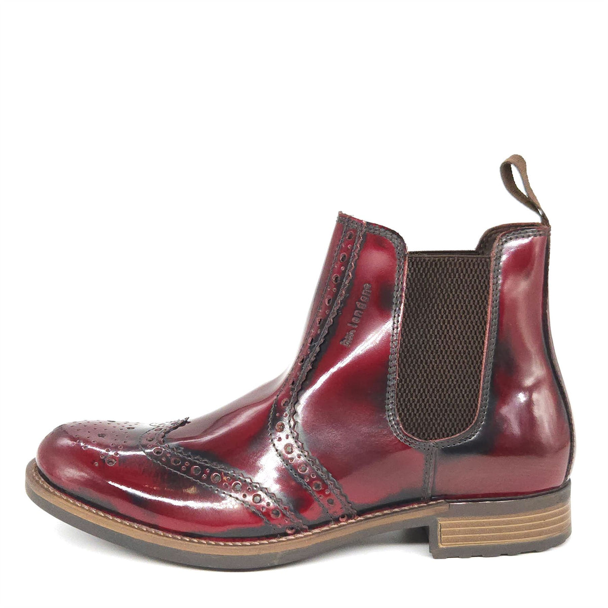 HX London Albert Brogue Chelsea Leather Boots