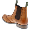 Frank James Chepstow Men's Leather Brogue Chelsea Dealer Cleated Sole Boots